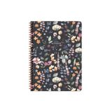 Keskin Color Karton Kapak Spiralli Çiçek 16.5x22.5 cm 80 Yaprak Kareli Not Defteri