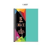 Keskin Color Kc 18,5 * 25 4+1 125 Yaprak Ayraçlı Free Subject Defter