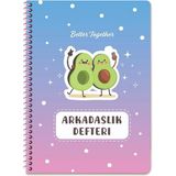 Keskin Color Keskin 16*23 Spiralli Sert Karton Kapak Arkadaşlık Defteri - No:01 - 1 Adet - --