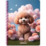 Keskin Color Keskin 16,5 x 22,5 Çizgili Pp Kapak Sevimli Hayvanlar Spiralli Defter - Köpek - 1 Adet - --