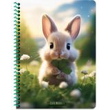 Keskin Color Keskin 16,5 x 22,5 Çizgili Pp Kapak Sevimli Hayvanlar Spiralli Defter - Tavşan - 1 Adet - --