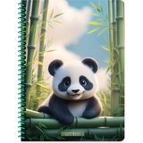 Keskin Color Keskin 16,5 x 22,5 Kareli Pp Kapak Sevimli Hayvanlar Spiralli Defter - Panda - 1 Adet - --