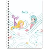 Keskin Color Keskin 16,5*22,5 Çizgili Pp Kapak Deniz Kızı Spiralli Defter - No:02 - 1 Adet - --