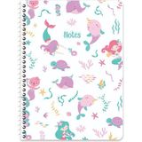 Keskin Color Keskin 16,5*22,5 Çizgili Pp Kapak Deniz Kızı Spiralli Defter - No:04 - 1 Adet