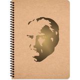 Keskin Color Keskin 16,5*22,5 Çizgili Sert Karton Kapak Funky Atatürk Defter - No: 1 - 1 Adet - --