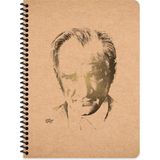 Keskin Color Keskin 16,5*22,5 Çizgisiz Sert Karton Kapak Funky Atatürk Defter - No: 4 - 1 Adet - --