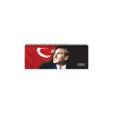 KESKİN COLOR Keskin 2026-AJ-65 12*33,5 Spr.Haftalık Masa Ajandası-Atatürk