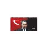 KESKİN COLOR Keskin 2026-AJ-66 16*33,5 Spr.Haftalık Masa Ajandası-Atatürk