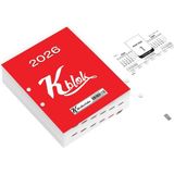 Keskin Color Keskin 2026-K-BLOK Günlük Masa Takvimi - 1 Adet - Kırmızı
