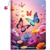 Keskin Color Keskin A4 Çizgili Charmlı Kelebek Defter - Kelebekler - 1 Adet - --