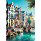 Keskin Color Keskin A4 Çizgili Pp Kapak City Spiralli Defter - Amsterdam - 1 Adet - --