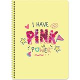 Keskin Color Keskin A4 Gloss Çizgili Spiralli Defter - Pink Power - 1 Adet - 0