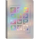Keskin Color Keskin A4 Pp Kapak Nano Spiralli Defter - Twelve Flowers - 1 Adet - --