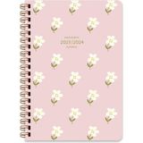 Keskin Color Keskin A5 Spiralli Ajanda Yasemin 176 Sayfa 15x21cm Pembe Renkli Çiçek Desenli