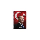 Keskin Color Keskin Atatürk Günlük Spiralli Ajanda (2024) Cumhurbaşkanı 17*24