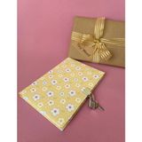 Keskin Color Kilitli Hatıra ve Günlük Defteri – 14X20 Cm, 80 Yaprak (Çeşitli Kapak Desenleri) - Sarı