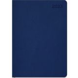 Keskin Color KRNST05047 2023 Yılı 16x24 cm Lacivert Günlük Çizgili Termo Deri Ajanda