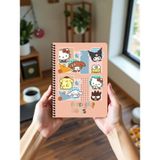 Keskin Color Kuromi Hello Kitty and Friends 16x22,5 cm A5 Spiralli Defter– 80 Yaprak - Friendship Goals