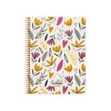 Keskin Color La Plume Flowers Pp Kapak 80 Yaprak Kareli 17x22 cm Spiralli Defter