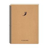 keskin color la plume viking 17x24cm 100 yaprak çizgili spiralli sert kapak not defteri 417955-99 - Karışık