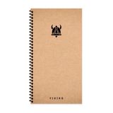 Keskin Color La Plume Viking Spiralli Başlık Sert Kapak 80 Yaprak 10x19 cm Çizgisiz Defter