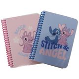 keskin color lilo-stitch bloknot not defteri spiralli a6 80 yaprak çizgili 140400-14 (36 lı paket) - Karışık