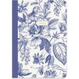 Keskin Color Limited Edition B5 40 Yp. Terzi Dikiş Not Defteri - 2'li Blue Chinoiserie - 1 Adet - 0- Koyu Mavi