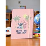 Keskin Color Lisanslı Stitch Enjoy Time Together 80 Yaprak A5 Defter - Pembe - Standart