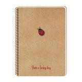 Keskin Color Lucky Kraft Kapak Spiralli A5 80 Yaprak Noktalı Renkli Spiralli Defter