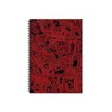 Keskin Color Marvel 17x24 100 Yapraklı Çizgili Spiralli Sert Kapak Bordo Defter