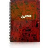 Keskin Color Marvel Sert Kapaklı 100 Yaprak Kareli Kırmızı Defter