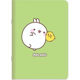 Keskin Color Molang 18,5*26 40 Yp Çiz. Stickerli Tel Dikişli Defter - Yeşil - 1 Adet - --