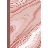 Keskin Color Noktalı Tel Dikişli Kuşe Kapak Uninote Marble Defter Pembe 18,5x26