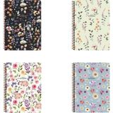 Keskin Color Not Defteri Karton Kapak Spiralli Çiçek 12X17 Cm 80 Yaprak Çizgili 385351-99 (36 Lı Paket)