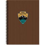 Keskin Color Outdoor Kahverengi Kareli Spiralli Sert Kapak Defter