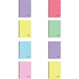 Keskin Color Pastel Show 8'li Paket Spiralli Defter A4 72 Yaprak 4 Kareli 4 Çizgili Renkli Kapaklar