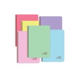 Keskin Color Pastel Show Pp Kapak Spiralli Defter A4 72 Yp. Çizgili - 6'lı Paket