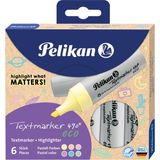 Keskin Color Pelikan 490 Eco Fosforlu Kalem 6lı Pastel Karışık Renk - 1 Adet - --