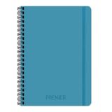Keskin Color Premier Neo Spiralli 17x24 cm Çizgili 100 Yaprak Sert Kapak Mavi Defter