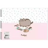 Keskin Color Pusheen 25x35 cm 15 Yaprak Karışık Renk Spiralli Resim Defteri