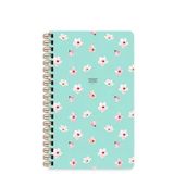 Keskin Color Sert Kapak Düz Çiçek Su Yeşili 13x21 cm Spiralli Defter