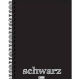 Keskin Color Siyah A6 Küçük Boy 40 Yaprak Plastik Kapak Schwarz Spiralli Defter