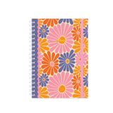 Keskin Color Spiralli Defter Çiçekler Pembe 19x25