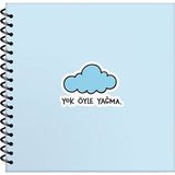 Keskin Color Stickerlı Not Defteri Spr. Sert Kapak Hisli Şeyler 16X15Cm 50 Yp Çizgili 500550-99 (6 Lı Paket) - Karışık