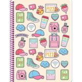 Keskin Color Sweet Fun A4 80 Yaprak Kareli Plastik Kapak Perforajlı 3'lü Spiralli Defter