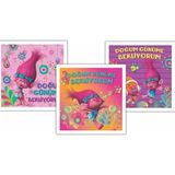 Keskin Color Trolls Doğum Günü Kartı 9X5,5Cm + Zarf (10 Lu Paket) - Karışık - Not Defteri