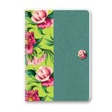 Keskin Color Uni Flowers A4 60 Yaprak Kareli Pp Kapak 60 gr 4'lü Spiralli Defter