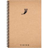 Keskin Color Viking Sert Kapak Spiralli Defter 17x24 cm 100 yp Çizgili