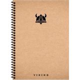 Keskin Color Viking Sert Kapak Spiralli Defter 17x24 cm 100 yp Kareli