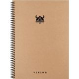 Keskin Color Viking Sert Kapak Spiralli Defter 20x28 cm 100 yp Kareli